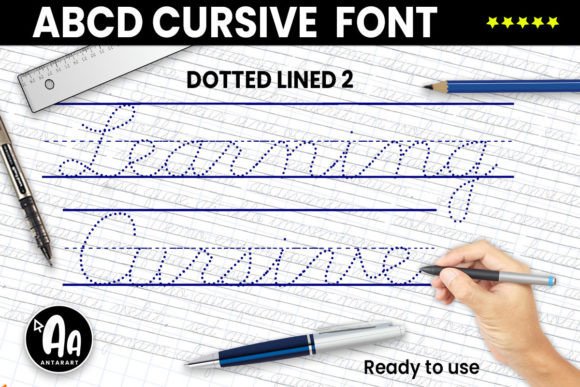 Abcd Cursive Dotted Lined2: A Designer's Guide to Handwritten Typography