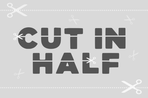 Cut in Half: A Bold Typeface for Modern Design