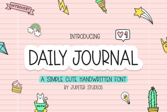 Daily Journal: A Handwritten Font for Authentic Design