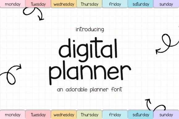 Digital Planner: Your Go-To Handwritten Font for Creative Projects