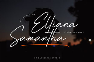 Elliana Samantha: A Modern Signature Font for Creative Design