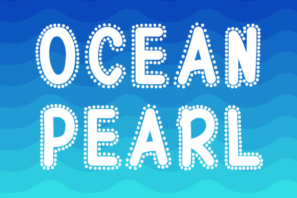 Ocean Pearl: The Enchanting Display Font for Standout Designs