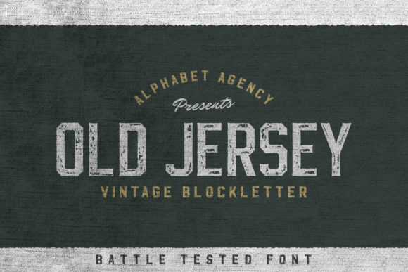 Old Jersey: A Vintage Display Font for Modern Design