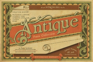 Renaissance Garden: A Layered Font for Vintage Design