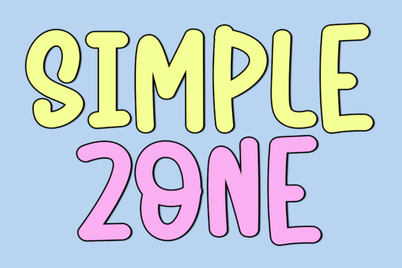 Simple Zone: A Friendly Font for Creative Projects