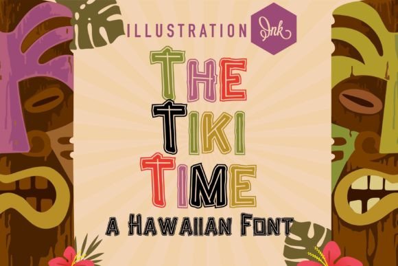 The Tiki Time: Vibrant Typography for Tropical Designs