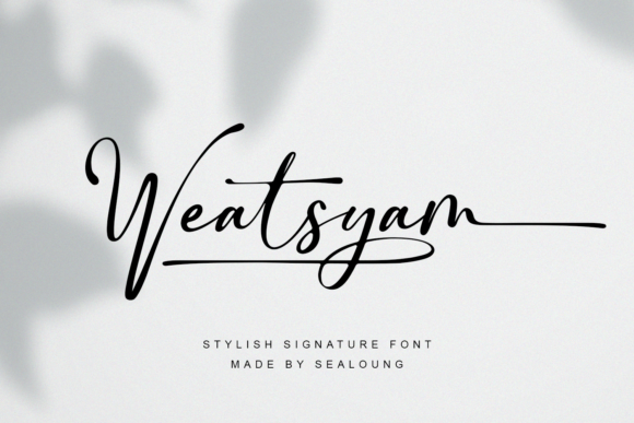 Weatsyam: The Handwritten Font for Personalized Design